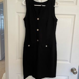 Talbots black size 8 ladies dress hits just above the knee